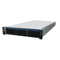Serveur Barebone MIwin personnalisé avec double processeur Intel Sapphire/Emerald Rapids, 32 DDR5, 2U, 24 baies NVME JBOF, 2U Rack, 24 disques de stockage