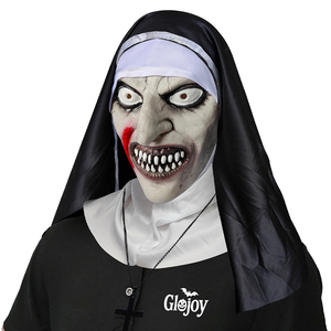 <span class=keywords><strong>Maschera</strong></span> da Suora in Lattice <span class=keywords><strong>con</strong></span> Occhi Bianchi, Spaventosa <span class=keywords><strong>Maschera</strong></span> da Fantasma, Costume di Halloween, Accessori per Feste in <span class=keywords><strong>Maschera</strong></span>, Personalizzabile - Product Image 6