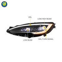 YU GUANG untuk Tesla Model S 2014 2022 Model Upgrade Lampu Depan LED Head Light Aksesoris Mobil Depan Tesla Model S Lampu Depan LED
