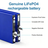 Cellule de batterie LiFePO4 prismatique 3.2V 138Ah, 4000+ cycles, Grade A, cellule LFP pour VR, VE, stockage d'énergie domestique, stock UE, livraison rapide