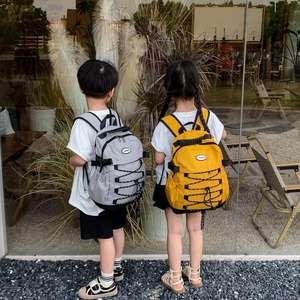 <b>Cute</b> Fruit Snail Gray Nylon Backpack 18 Inches Softback Zipper Closure Multiple Pockets Unisex Daypack Waterproof Travel Bag - Product Image 6