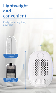 Carbon Hepa Filter Portable <strong>Mini</strong> Wall Mounted Plasma <strong>Humidifier</strong> Air Purifier Home Equipment - Product Image 3
