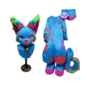 Costumes Fursuit complets personnalisés, Tête de Fursuit pour enfant, Fursona digitigrade pour costume Furry, Carnaval - Product Image 1