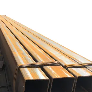 EN 10219 S355 pipa baja persegi panjang, bahan karbon ringan rendah kotak galvanis