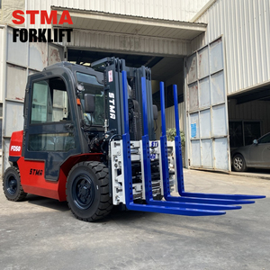STMA personalizza il carrello elevatore Diesel da 3 tonnellate da 5 tonnellate con i singoli gestori della forcella del doppio pallet con lo stabilizzatore di carico - Product Image 5