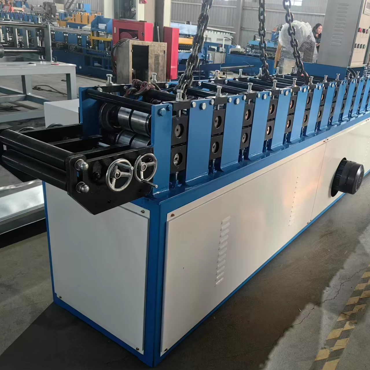 Full-automatic Steel Door Wall Cladding Mechanical Metal Plate Cold Bending Galvanized Safety Plate