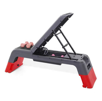 Plataforma de escalonamiento aeróbico ajustable profesional superficie antideslizante ejercicio físico paso a paso entrenamiento de rehabilitación aeróbica