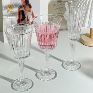 Copa de Champán Francesa al por Mayor, con Diseño Vertical Acanalado, de Cristal sin Plomo, para Beber Cócteles - Product Image 3