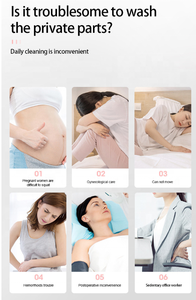 Siège Yoni pliable avec douchette pour soins postopératoires des patients hémorroïdaires, hygiène féminine, OEM ODM, personnalisable - Product Image 2