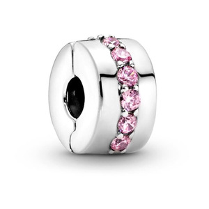 Nuove Perline a Cuore Rosa all'Ingrosso per Creazione di Gioielli, Perline e Charm a Tema Amore per Bracciali, Accessori per Bracciali in Lega Metallica - Product Image 2