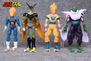 HESPER Lot de 8 figurines <span class=keywords><strong>manga</strong></span> de 12 cm, Dragon Son Goku Frieza Piccolo, figurines d'action en PVC, jouets d'anime - Product Image 3