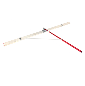 Thanh kiểm tra magiê đầu vuông 3500mm có giá đỡ, niềng răng và tay cầm - Product Image 5