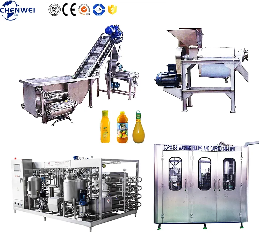 कार्बोनेट पेय उत्पादन लाइन पेय की बोतल भरने की मशीन का रस बनाने की मशीन