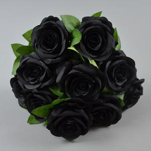 حرير اصطناعي 10 رؤوس باقة ورد زهرة نوعية جيدة سعر المصنع حفل زفاف ديكور داخلي باقة ورد صناعي - Product Image 4