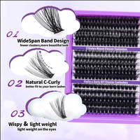 Cils en grappe effet volume naturel, épais et spectaculaires, pour un look complet, en plateau, vente en gros, fournitures pour distributeurs de produits de beauté, cils personnalisables avec logo