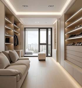 Dressing sur mesure, grande capacité, armoire de luxe légère, mobilier de dressing personnalisé - Product Image 6