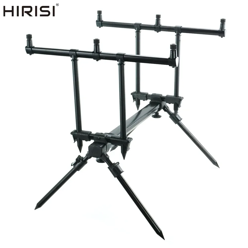 Hirisi カープフィッシングロッドポッドセット - 3本用アルミ製釣り具