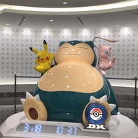 Statue de Pikachu personnalisée de grande taille pour l'extérieur, en résine/fibre de verre, décoration de centre commercial pour l'espace extérieur, sculpture