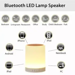 Haut-parleurs sans fil portables BT avec lampe tactile PC colonne lumière étanche lecteur de musique extérieur Subwoofer Boombox FM cadeau - Product Image 4