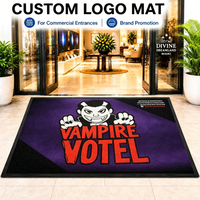 Tapis d'entrée personnalisé avec logo pour hôtel - Tapis d'accueil de luxe pour hôtel boutique avec motifs personnalisés et dos antidérapant