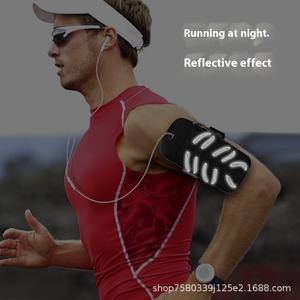 Bolsa de Brazo Deportiva Ligera Personalizada al por Mayor, Nuevo Estilo, Correa de Muñeca para Teléfono Móvil, Forro de PU para Correr de Noche para Hombres y Mujeres - Product Image 4