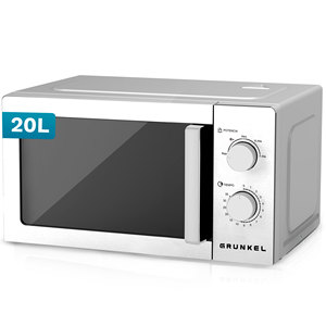 Grunkel Microwave Oven 20L 700W Stainless Steel Capacity With 5 Power Levels For Home <b>Kitchen</b> Use - Product Image 1