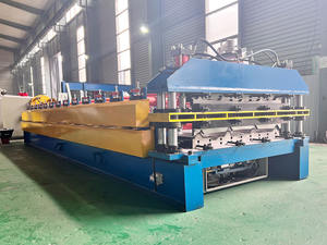 Máquina de fabricación de techo de correa corrugada de acero de color Máquina formadora de rollos con componentes de núcleo de motor de engranaje Máquina de panel corrugado - Product Image 6