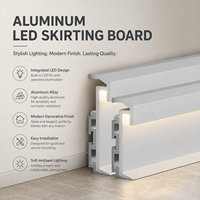Plinthe en aluminium de 6cm OEM Dafuxin Plusieurs couleurs modernes pour la maison Bar Pas facile à décolorer Internet Celebrity Design