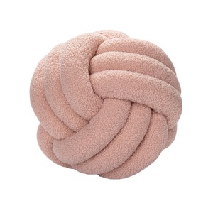 <span class=keywords><strong>Coussin</strong></span> en <span class=keywords><strong>boule</strong></span> noué tissé à la main de style moderne, 100 % polyester, anti-acariens, amovible, lavable, personnalisable, pour - Product Image 2