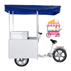 รถเข็นไอศกรีมพลังงานแสงอาทิตย์รถสามล้อจักรยานไอศกรีมรถเข็นบนจักรยาน208ลิตร - Product Image 1