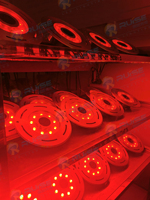 Lampes LED RGB subaquatiques pour fontaines extérieures 12W IP68 étanches avec DMX 512 à changement de couleur pour piscine