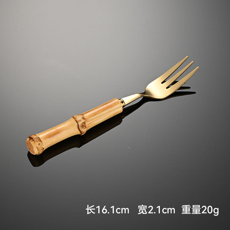 tea fork gold