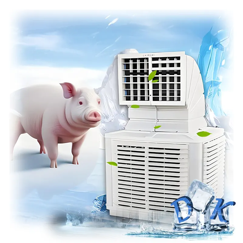 Suppliers High Volume Water cooling industrial evaporative Portable air cooler 18000cmh Ducting air water conditioner fan
