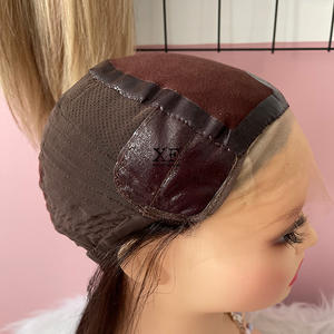 Pelucas médicas <span class=keywords><strong>de</strong></span> cabello humano virgen 100% atadas a mano completas <span class=keywords><strong>de</strong></span> aspecto Natural, pelucas <span class=keywords><strong>de</strong></span> cáncer con gorro cómodo - Product Image 6