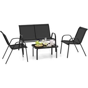Chaise de bistrot en métal <span class=keywords><strong>pas</strong></span> chère JLL pour extérieur, chaise de salle à manger en maille empilable pour terrasse et <span class=keywords><strong>jardin</strong></span> - Product Image 4