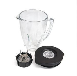 Jarra <span class=keywords><strong>de</strong></span> Vidrio Redonda para <span class=keywords><strong>Licuadora</strong></span> Osterizer con <span class=keywords><strong>Base</strong></span> y Tapa, Cuchillas para <span class=keywords><strong>Licuadora</strong></span> <span class=keywords><strong>Oster</strong></span>, para Cocina y Hogar - Product Image 1