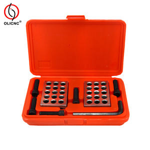 Blocchi Paralleli 23 Fori 1-2-3 25-50-75mm Set di Blocchi di Serraggio Misure in Pollici e Metriche 2 Pezzi Blocco di Precisione - Product Image 6