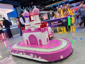 Paseo en tren de pista que funciona con monedas: Mini máquina de columpio de parque de atracciones para Centro Comercial/supermercado - Product Image 5