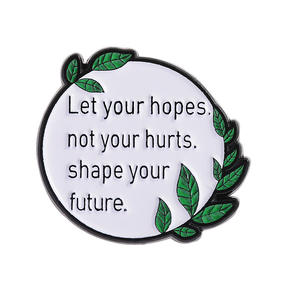 Pin de Esmalte con la Frase 'Choose Hope Not <span class=keywords><strong>Fear</strong></span>', Broche con Palabras Motivadoras, Insignia de Solapa, Joyería, Regalo para Amigos, Estilo Diario, Antiguo y Moderno - Product Image 1