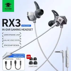 PLEXTONE RX3 Pro Space Version In-ear Wired Earphone,<b>Gaming</b> Earphones with Long Microphone RGB <b>Light</b> <b>Gaming</b> Headphone Pro Phone - Product Image 4
