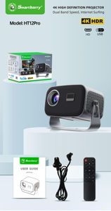 Compact HT12Pro Professional Game Projector 4K <b>Android</b> Function 180° Rotation Mini Portable Home Display - Product Image 3