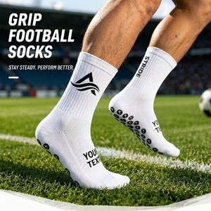 Custom Logo Anti Slip Cross Soccer Grip <b>Socks</b> Mens Custom Football <b>Socks</b> Athletic Cross Football Grip <b>Socks</b> - Product Image 1