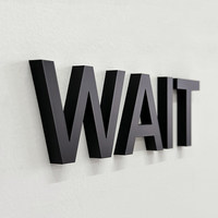 Letras Acrílicas Negras Mate, Logotipo Personalizado, Letrero con Eslogan para Recepción de Empresa, OEM