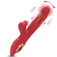 Vibrador Realista de Silicona con Movimiento Oscilante para Mujeres, Impermeable, Doble Dureza, con Estimulación del Punto G y del Clítoris, Juguetes para Adultos