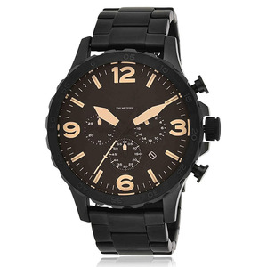 Reloj para Hombre con Esfera de Cronógrafo Extra Grande y Correa de Acero Inoxidable o Cuero - Product Image 2