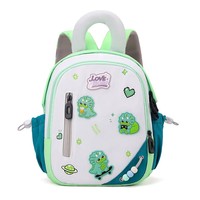 Sac à dos de maternelle nouveau style avec bretelles courbes, ultra-léger, soutien dorsal, motif dessin animé mignon, en polyester