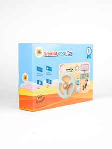 Juguete de Volante de Madera, Tablero de Actividades Montessori para Niños, Sonido y Luz Realistas, Aprendizaje Interactivo - Product Image 3