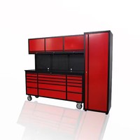 Gran combinación de herramientas gabinete garaje Banco DE TRABAJO Goma Madera en Toprolling Tool Chest Cabinet