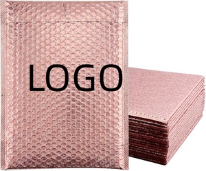 Bolsas de Embalaje de Burbujas de 140 g/m², Resistentes al Agua, con Logotipo Personalizado en Color Amarillo Nude, Impresas en Fábrica, con Adhesivo Fuerte - Product Image 1