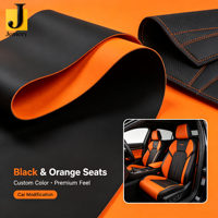 Matériau en cuir automobile écologique Jemery avec extensibilité métallique pour tapis de sol et sièges de voiture - Résistant aux taches, facile à nettoyer